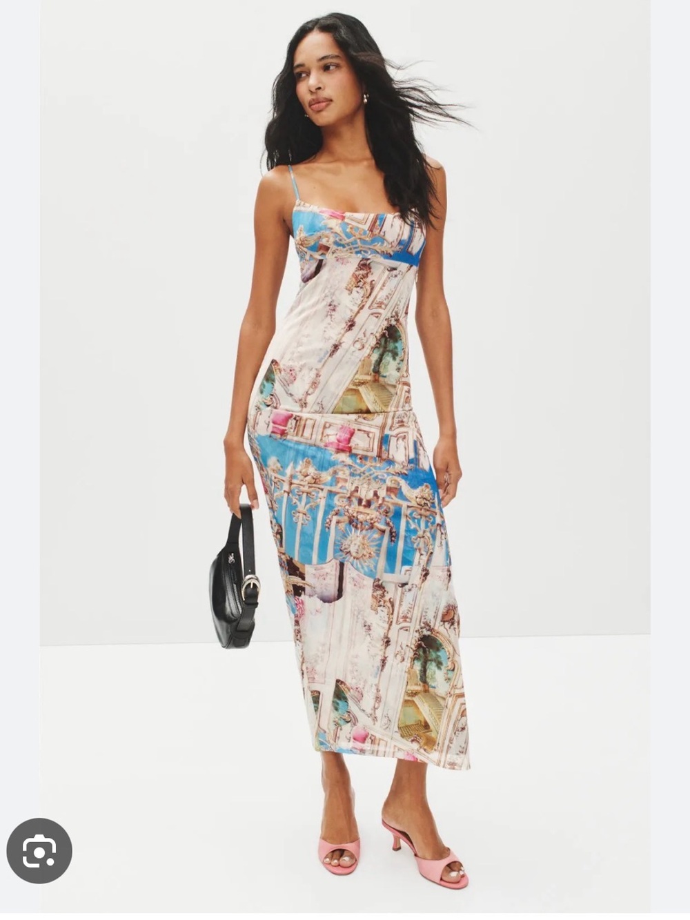 Miaou x Paloma Elsesser Thais Midi Dress in Baroque Size S